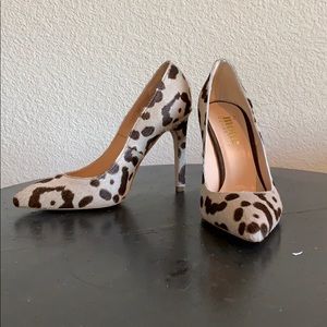Animal print Pony hair pumps